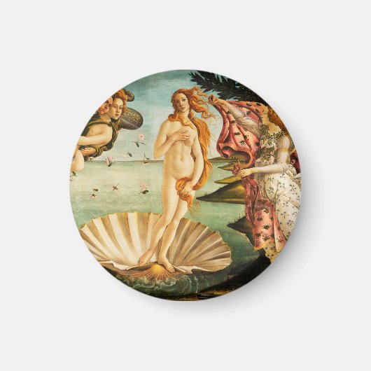 Sandro Botticelli De geboorte van Venus Fine Art Magneet (Voorkant)