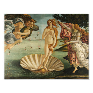 Sandro Botticelli - De geboorte van Venus Foto Afdruk