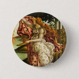 Sandro Botticelli "De Geboorte van Venus - Hora" B Ronde Button 5,7 Cm