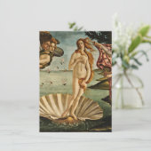 Sandro Botticelli - De geboorte van Venus Kaart (Staand voorkant)