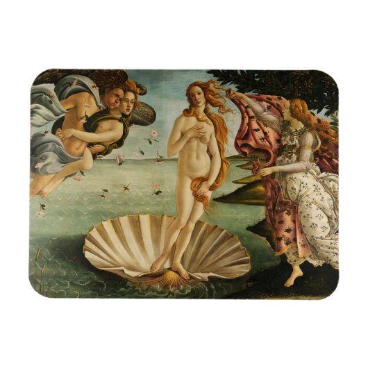 Sandro Botticelli - De geboorte van Venus Magneet (Horizontaal)