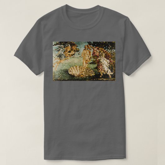 Sandro Botticelli De geboorte van Venus Pixelated  T-shirt (Design voorkant)