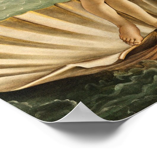 Sandro Botticelli - De geboorte van Venus Poster (Hoek)