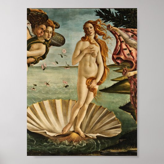 Sandro Botticelli - De geboorte van Venus Poster (Voorkant)