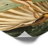 Sandro Botticelli - De geboorte van Venus Poster (Hoek)