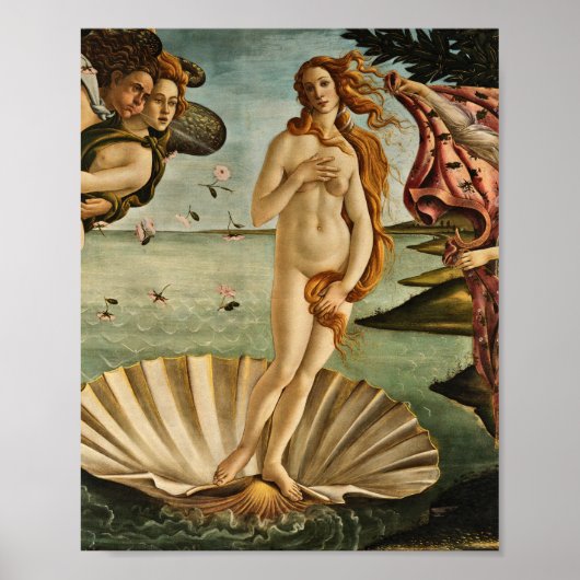 Sandro Botticelli - De geboorte van Venus Poster (Voorkant)
