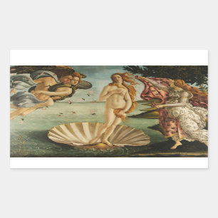 Sandro Botticelli - de Geboorte van Venus Rechthoekige Sticker
