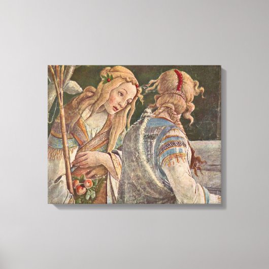 Sandro Botticelli - De verleiding van Christus Canvas Afdruk (Voorkant)