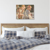 Sandro Botticelli - De verleiding van Christus Canvas Afdruk (Insitu (Slaapkamer))