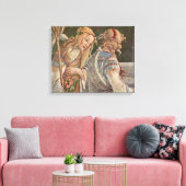 Sandro Botticelli - De verleiding van Christus Canvas Afdruk (Insitu (Woonkamer))