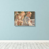 Sandro Botticelli - De verleiding van Christus Canvas Afdruk (Insitu (Houten vloer))