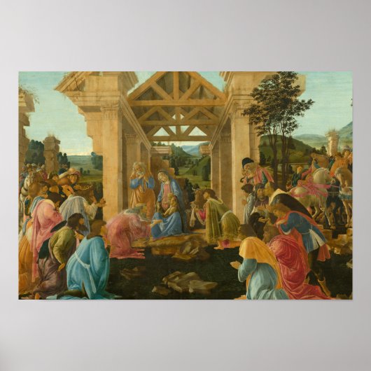 Sandro Botticelli - De verrijking van de Magi Poster (Voorkant)
