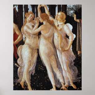 Sandro Botticelli - Drie races in Primavera Poster