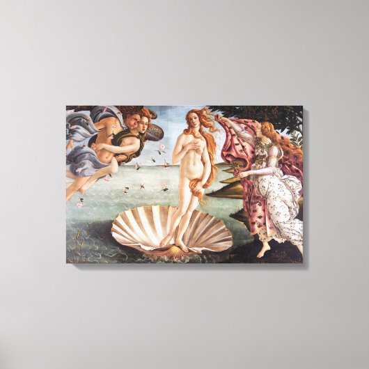 Sandro Botticelli - geboorte van Venus Canvas Afdruk (Voorkant)