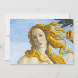 Sandro Botticelli - geboorte van Venus Close-up Bedankkaart