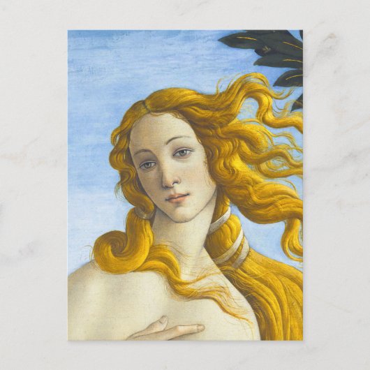 Sandro Botticelli - Geboorte van Venus Close-up Briefkaart (Voorkant)