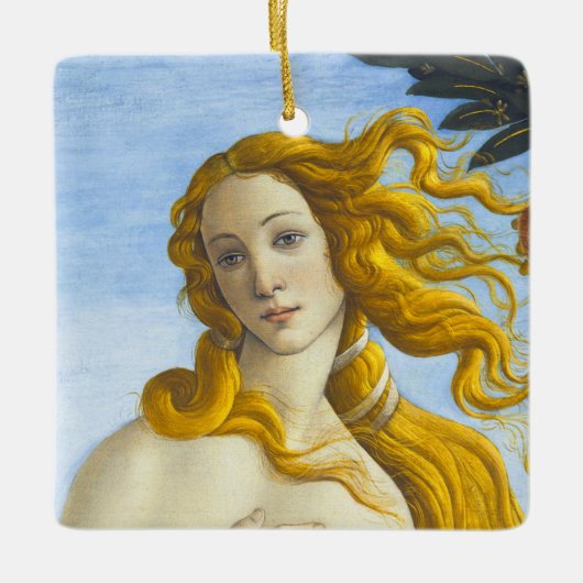 Sandro Botticelli - geboorte van Venus Close-up Keramisch Ornament (Voorkant)