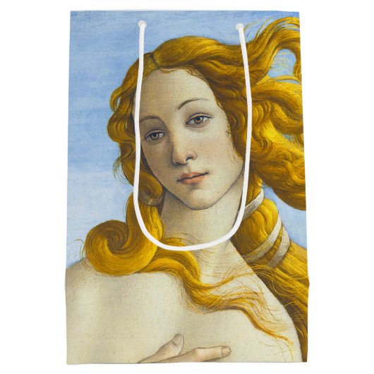 Sandro Botticelli - geboorte van Venus Close-up Medium Cadeauzakje (Achterkant)