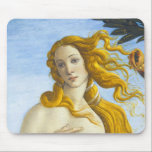 Sandro Botticelli - geboorte van Venus Close-up Muismat<br><div class="desc">Geboorteplaats: Venus Close-up - Sandro Botticelli, Tempera on Canvas, 1485</div>