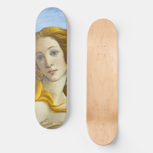 Sandro Botticelli - geboorte van Venus Close-up Persoonlijk Skateboard (Voorkant)