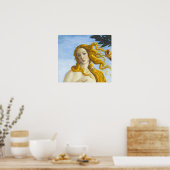 Sandro Botticelli - geboorte van Venus Close-up Poster (Keuken)