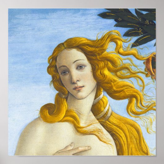 Sandro Botticelli - Geboorte van Venus Close-up Poster (Voorkant)