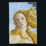 Sandro Botticelli - geboorte van Venus Close-up Theedoek<br><div class="desc">Geboorteplaats: Venus Close-up - Sandro Botticelli,  Tempera on Canvas,  1485</div>