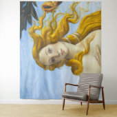 Sandro Botticelli - geboorte van Venus Close-up Wandkleed (In situ)