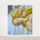 Sandro Botticelli - geboorte van Venus Close-up Wandkleed (Voorkant)