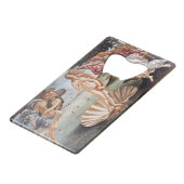Sandro Botticelli - geboorte van Venus Creditkaart Flessenopener (Voorkant Gekanteld)