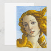 Sandro Botticelli - geboorte van Venus Detail Bedankkaart (Voorkant / Achterkant)