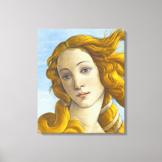 Sandro Botticelli - Geboorte van Venus Detail Canvas Afdruk (Voorkant)
