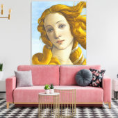 Sandro Botticelli - geboorte van Venus Detail Canvas Afdruk (Insitu (Woonkamer))