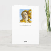 Sandro Botticelli - geboorte van Venus Detail Kaart (Achterkant)