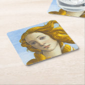 Sandro Botticelli - Geboorte van Venus Detail Kartonnen Onderzetters (Schuin)