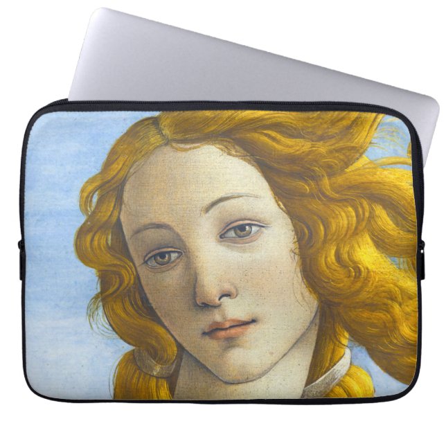 Sandro Botticelli - geboorte van Venus Detail Laptop Sleeve (Voorkant)