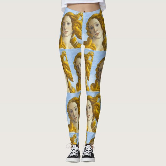 Sandro Botticelli - geboorte van Venus Detail Leggings (Voorkant)