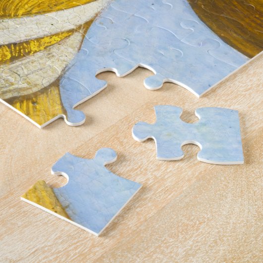 Sandro Botticelli - geboorte van Venus Detail Legpuzzel (Zijkant)