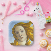 Sandro Botticelli - geboorte van Venus Detail Papieren Bordje (Feest)