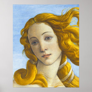 Sandro Botticelli - geboorte van Venus Detail Poster