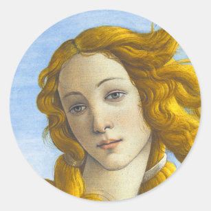 Sandro Botticelli - geboorte van Venus Detail Ronde Sticker