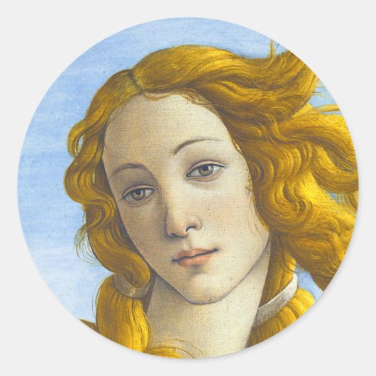Sandro Botticelli - geboorte van Venus Detail Ronde Sticker (Voorkant)