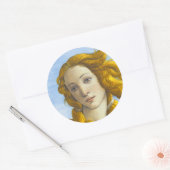 Sandro Botticelli - geboorte van Venus Detail Ronde Sticker (Envelop)