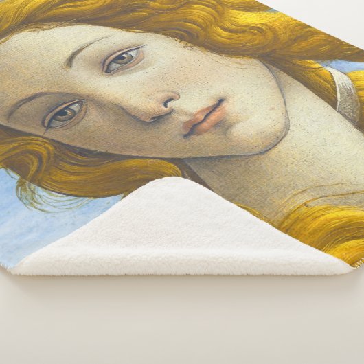 Sandro Botticelli - geboorte van Venus Detail Sherpa Deken (3/4)