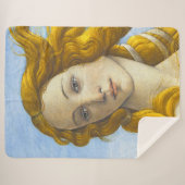 Sandro Botticelli - geboorte van Venus Detail Sherpa Deken (Voorkant (horizontaal))