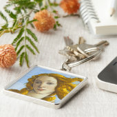 Sandro Botticelli - geboorte van Venus Detail Sleutelhanger (Zijkant)