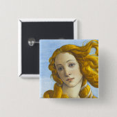 Sandro Botticelli - geboorte van Venus Detail Vierkante Button 5,1 Cm (Voorkant /achterkant)