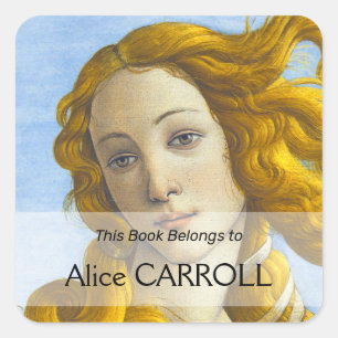 Sandro Botticelli - geboorte van Venus Detail Vierkante Sticker