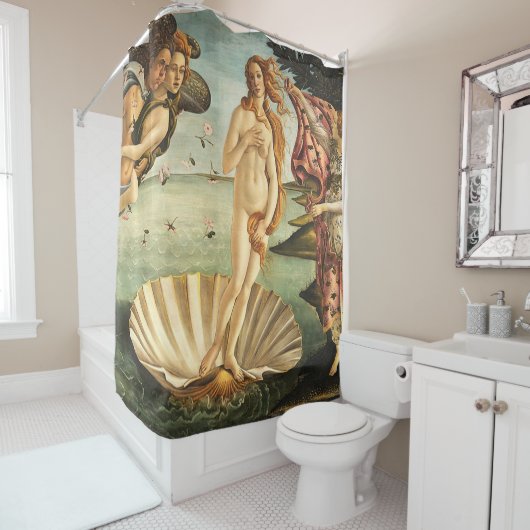 Sandro Botticelli geboorte van Venus Douchegordijn (In situ)