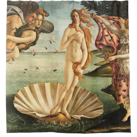 Sandro Botticelli geboorte van Venus Douchegordijn (Voorkant)